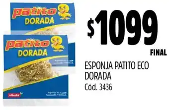 Supermercados Yaguar Patito eco dorada esponja oferta