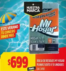 Supermercados Yaguar My hogar bolsa de residuos planas oferta