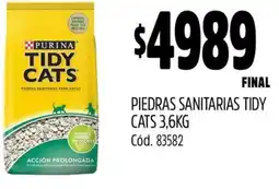 Supermercados Yaguar Tidy cats piedras sanitarias oferta