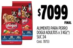 Supermercados Yaguar Dogui alimento para perro adultos oferta