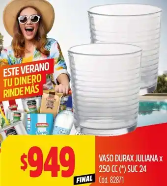 Supermercados Yaguar Vaso durax juliana oferta