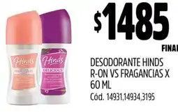 Supermercados Yaguar Hinds desodorante r-on vs fragancias oferta