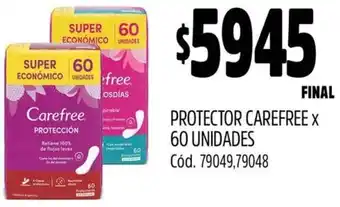 Supermercados Yaguar Carefree protector oferta