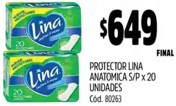 Supermercados Yaguar Protector lina anatomica s/p oferta