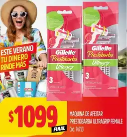 Supermercados Yaguar Maquina de afeitar prestobarba ultragrip female oferta