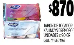 Supermercados Yaguar Kalindys cremoso jabon de tocador oferta