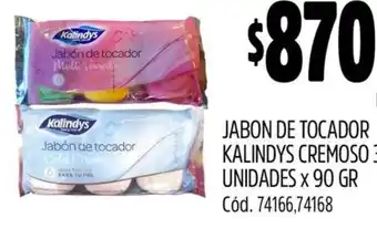 Supermercados Yaguar Kalindys cremoso jabon de tocador oferta