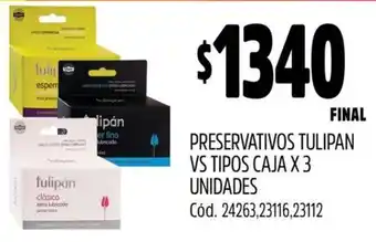 Supermercados Yaguar Preservativos tulipan vs tipos oferta