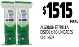 Supermercados Yaguar Algodon estrella discos oferta