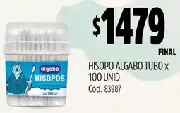 Supermercados Yaguar Algabo tubo hisopo oferta