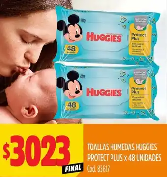 Supermercados Yaguar Huggies toallas humedas protect plus oferta