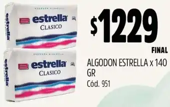 Supermercados Yaguar Estrella algodon oferta