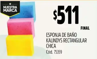 Supermercados Yaguar Esponja de baño kalindys rectangular chica oferta