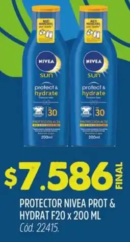 Supermercados Yaguar Nivea protector prot & hydrat f20 oferta