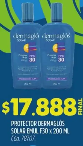 Supermercados Yaguar Protector dermaglós solar emul f30 oferta