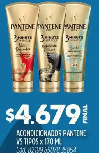 Supermercados Yaguar Pantene acondicionador vs tipos oferta