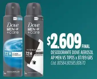 Supermercados Yaguar Dove desodorante aerosol ap men vs tipos oferta