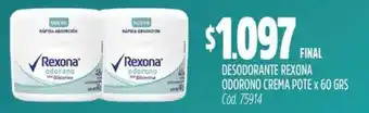 Supermercados Yaguar Rexona desodorante odorono crema pote oferta