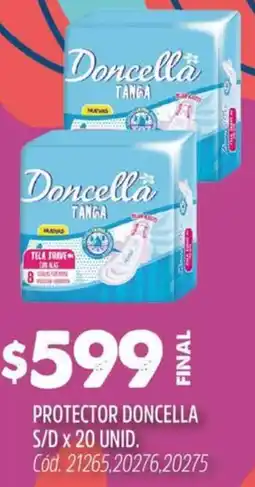 Supermercados Yaguar Protector doncella s/d oferta