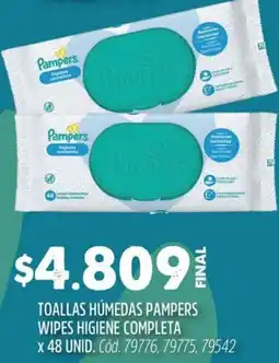 Supermercados Yaguar Pampers toallas humedas wipes higiene completa oferta