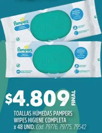 Supermercados Yaguar Pampers toallas humedas wipes higiene completa oferta