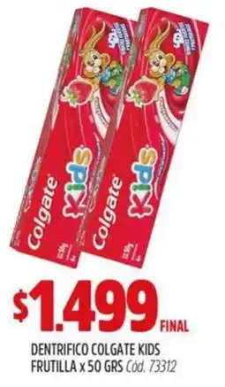 Supermercados Yaguar Colgate kids dentrifico frutilla oferta