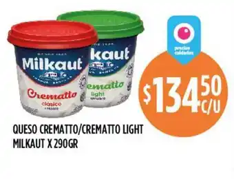 Supermercados Toledo Queso Crematto - Crematto Light Milkaut 290gr oferta