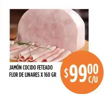 Supermercados Toledo Jamón Cocido Feteado Flor De Linares 160gr oferta