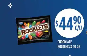 Supermercados Toledo Chocolate Rocklets 40gr oferta