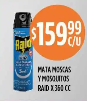 Supermercados Toledo Mata Moscas Y Mosquitos Raid 360cc oferta