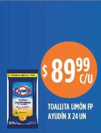 Supermercados Toledo Ayudín Toallitas Limón Fp 24un oferta