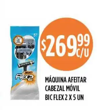Supermercados Toledo Máquina Afeitar Cabezal Móvil Bic Flex 2 x 5 un oferta
