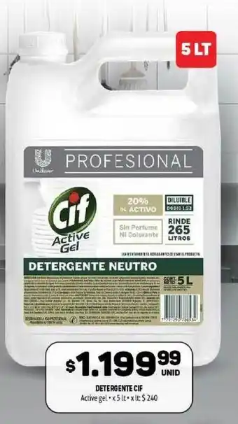 Detergente Cif Active Gel