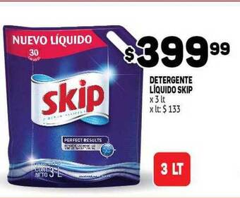 Makro Skip Detergente Líquido 3lt oferta