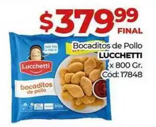 Diarco Lucchetti Bocaditos De Pollo 800gr oferta