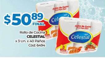 Diarco Celestial Rollo De Cocina 3 Un x 40 Paños oferta