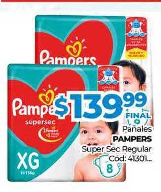 Diarco Pampers Panales Super Sec Regular oferta