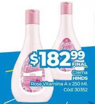 Diarco Hinds Crema Rosa Vitamina A 250ml oferta