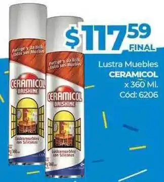 Diarco Ceramicol Lustra Muebles 360ml oferta