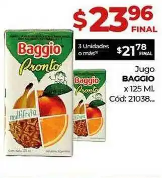 Diarco Baggio Jugo 125ml oferta
