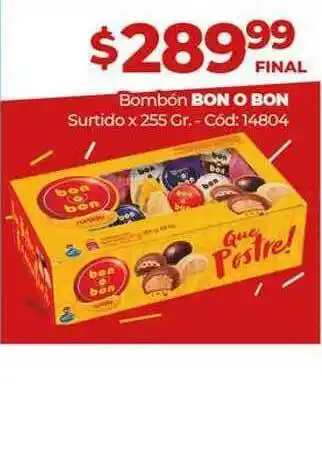 Diarco Bon O Bon Bombón 255gr oferta