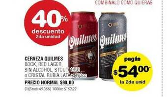 Atomo Conviene Cerveza Quilmes oferta