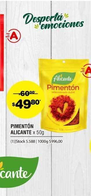 Atomo Conviene Pimentón Alicante 50g oferta