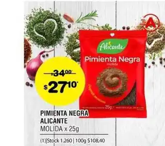 Atomo Conviene Pimienta Negra Alicante Molida 25g oferta
