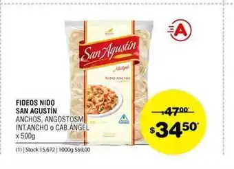 Atomo Conviene Fideos Nido San Agustín 500g oferta