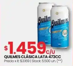 Changomas Quilmes clásica lata oferta