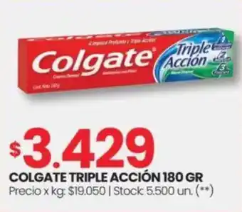 Changomas Colgate triple acción oferta