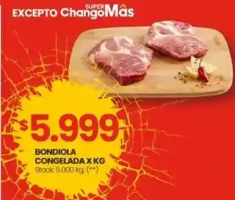 Changomas Bondiola congelada oferta