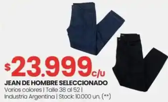 Changomas Jean de hombre seleccionado oferta