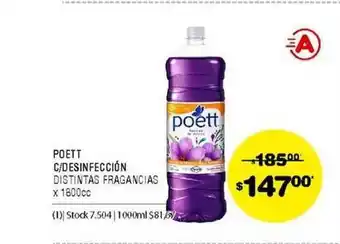 Atomo Conviene Poett C- Desinfección 1800cc oferta